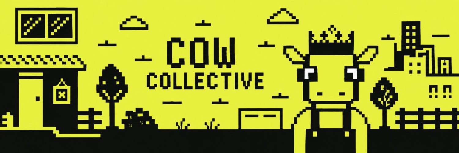 Cow Collective pixel banner